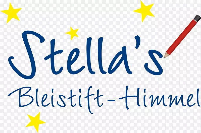 Stellas bleistifthimmel schreibwren Kath.西恩豪斯苗圃托儿中心广告宣传schulstra e-uvm标志