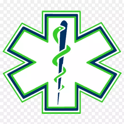 认证的急救人员紧急医疗服务标记贴纸紧急医疗响应者-救护车