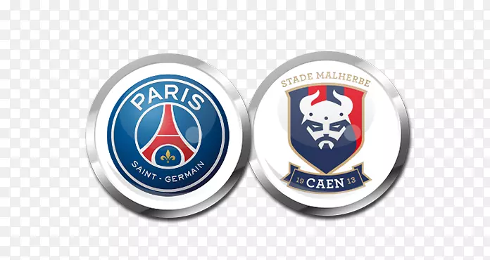Stade Malherbe Caen Paris St-Germain F.C.法国Ligue 1 la Finale-商标prancis piala Dunia 2018