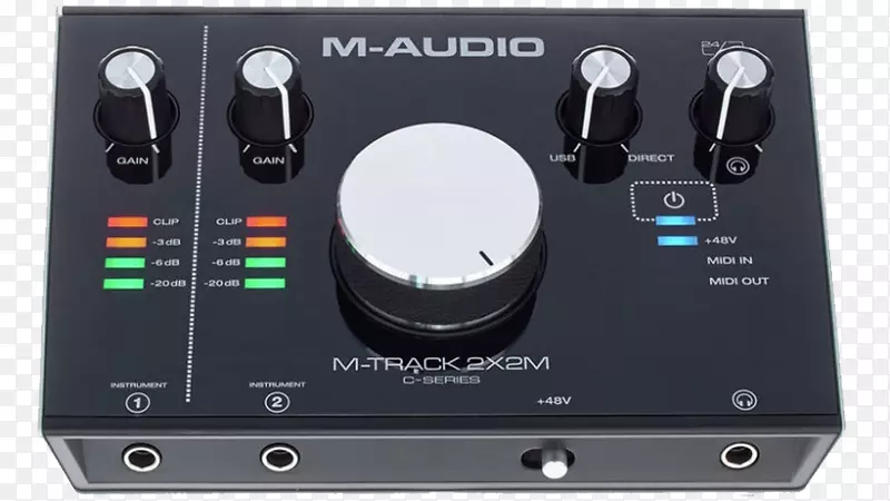 音频m.音轨2x2m声卡和音频适配器.m音频