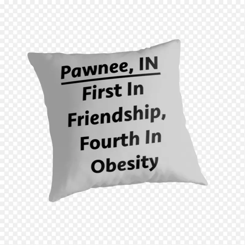 帆布印花Pawnee t恤印花-肥胖对比