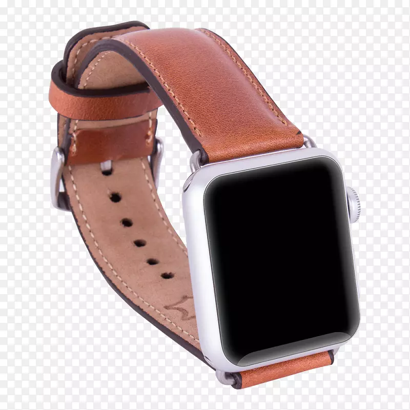 手表表带苹果手表系列3智能手表-皮革表带