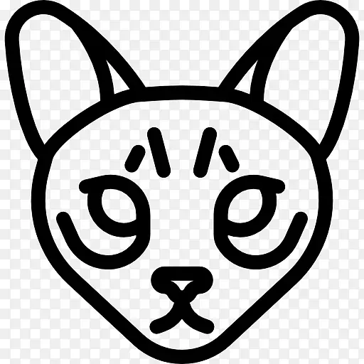 萨凡纳猫sphynx猫缅因州电脑图标剪辑艺术动物图标