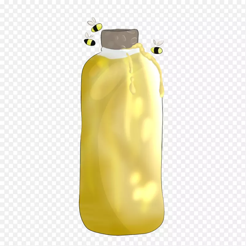 水瓶，玻璃瓶，液体瓶.蜂蜜瓶