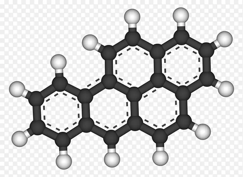二苯[a，h]蒽多环芳烃菲二戊烯-3D工作者