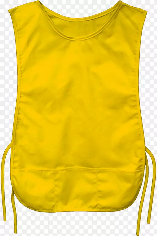 加州1号线无袖衬衫围裙黄色绣花儿童凳子