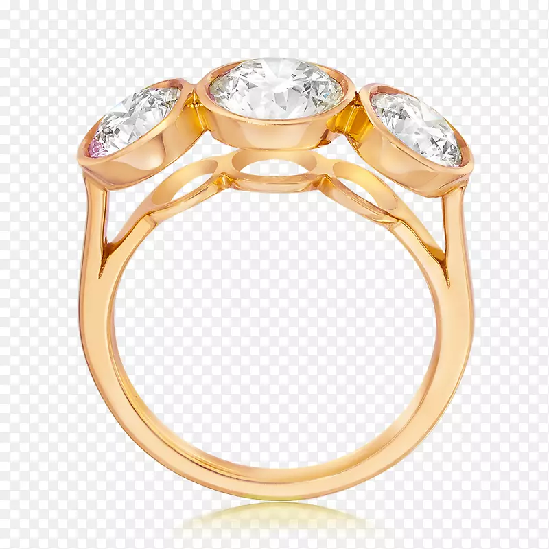 人体珠宝结婚戒指琥珀结婚戒指