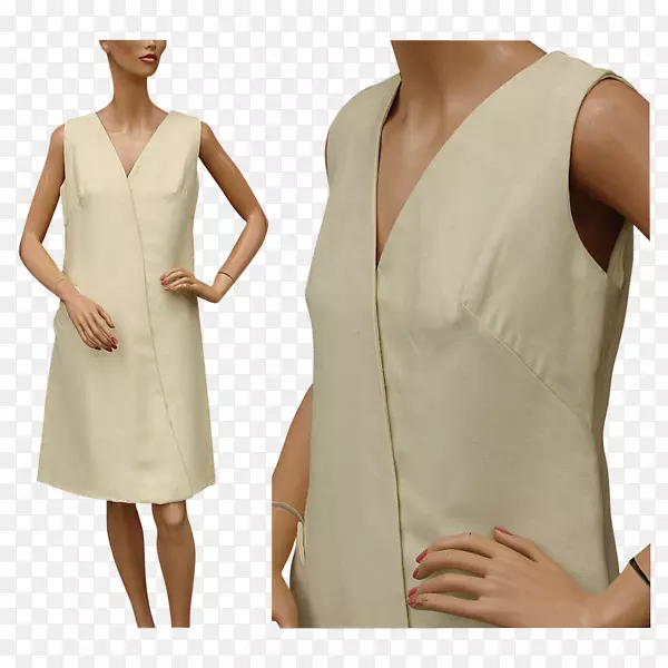 20世纪50年代的鸡尾酒服装套筒-水彩连衣裙