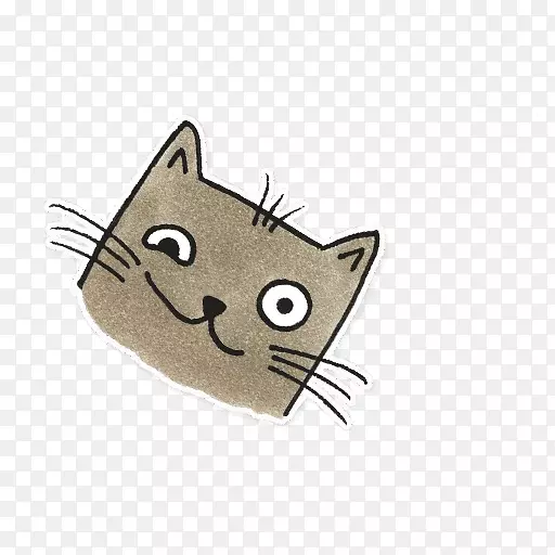 胡须猫小猫贴纸猫