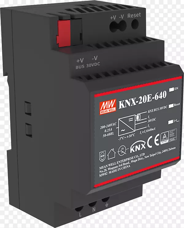 KNX标准家用电源及建筑控制电源KNX-20E系列DIN钢轨均井企业有限公司。