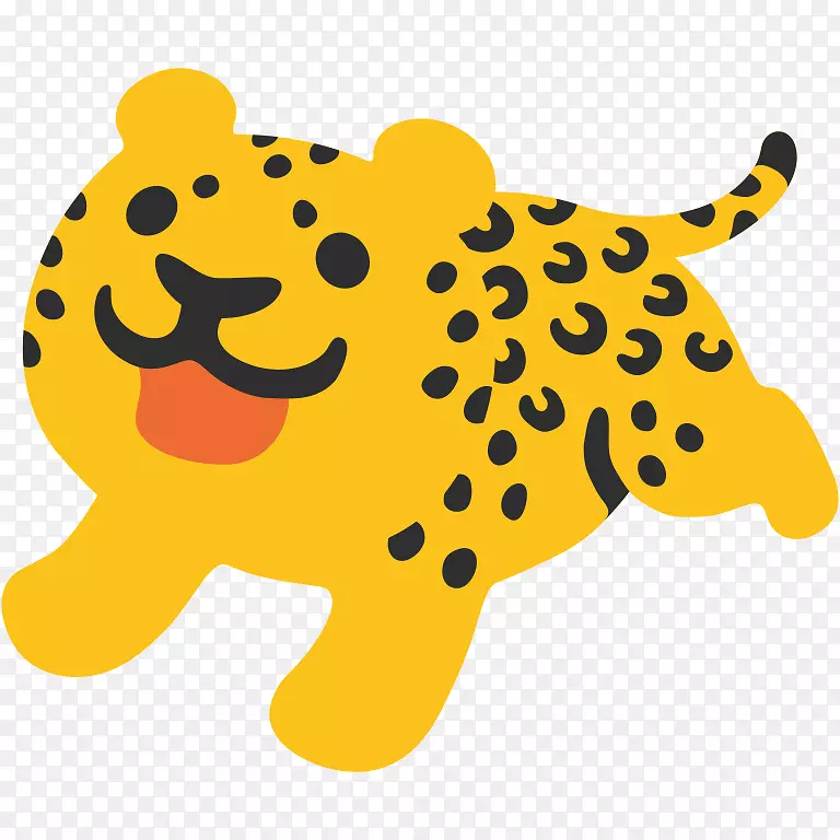 豹表情短信手机贴纸-豹
