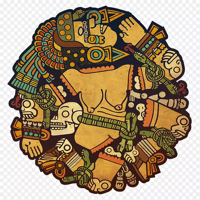 阿兹特克历法石制玛雅文明阿兹特克神话-女神