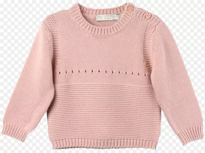 羊毛衫肩部粉红色m袖rtv粉红色-婴儿套衫