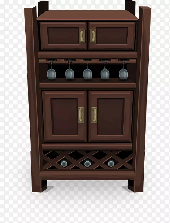 葡萄酒冷却器家具抽屉膜-葡萄酒