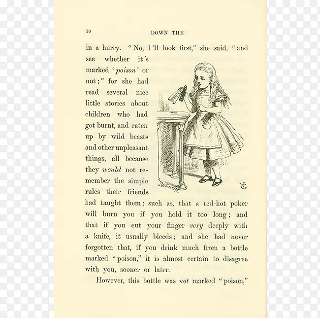 爱丽丝在仙境里的历险纸喝t恤睡鼠爱丽丝梦游仙境