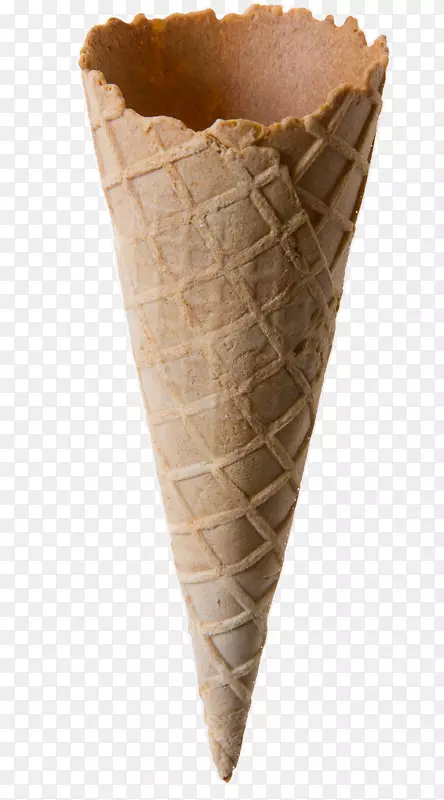 冰淇淋圆锥形华夫饼冰淇淋