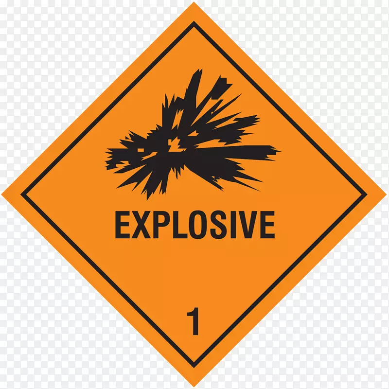 危险货物标牌爆炸材料危险化学品爆炸