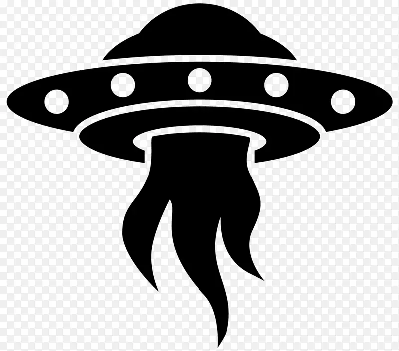 飞碟厂不明飞行物标志剪贴画-UFO剪影