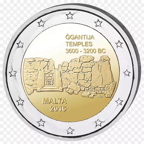 2欧元硬币，2欧元纪念币，马耳他欧元硬币-硬币