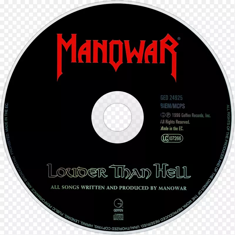 CD Manowar重金属留声机唱片专辑-Manowar