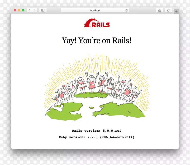 RubyonRails本地主机web浏览器安装对接器-ruby