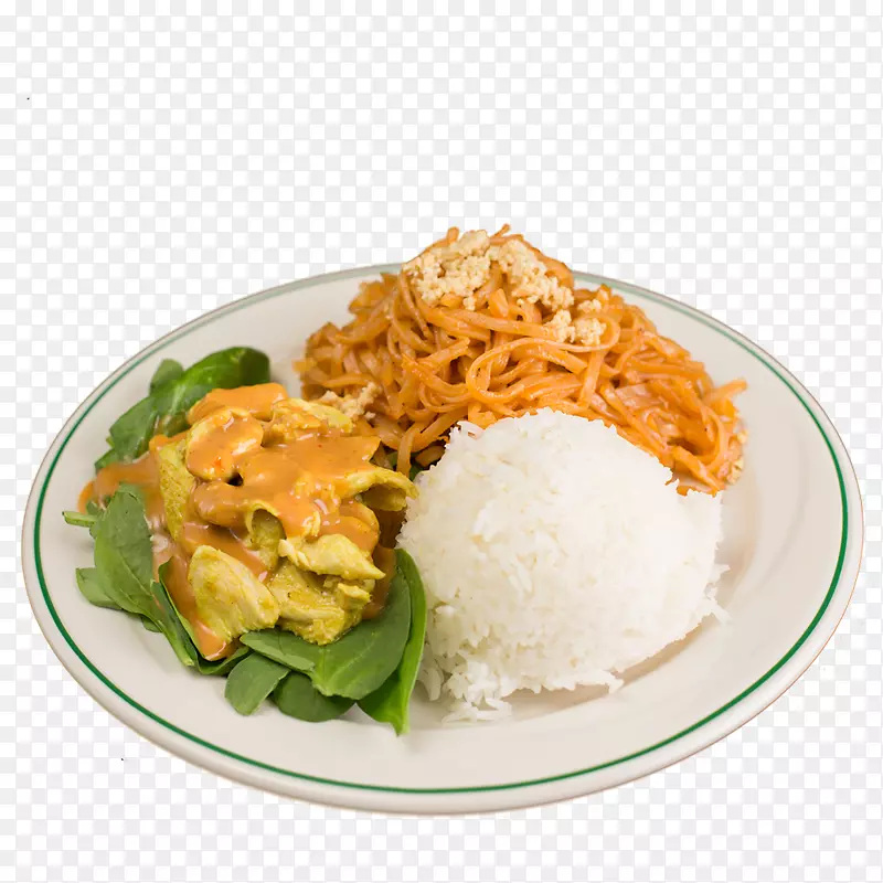 泰国料理素食菜肴午餐饭米饭