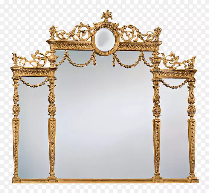 镜框镜子装饰艺术亚当风格壁炉.镜子