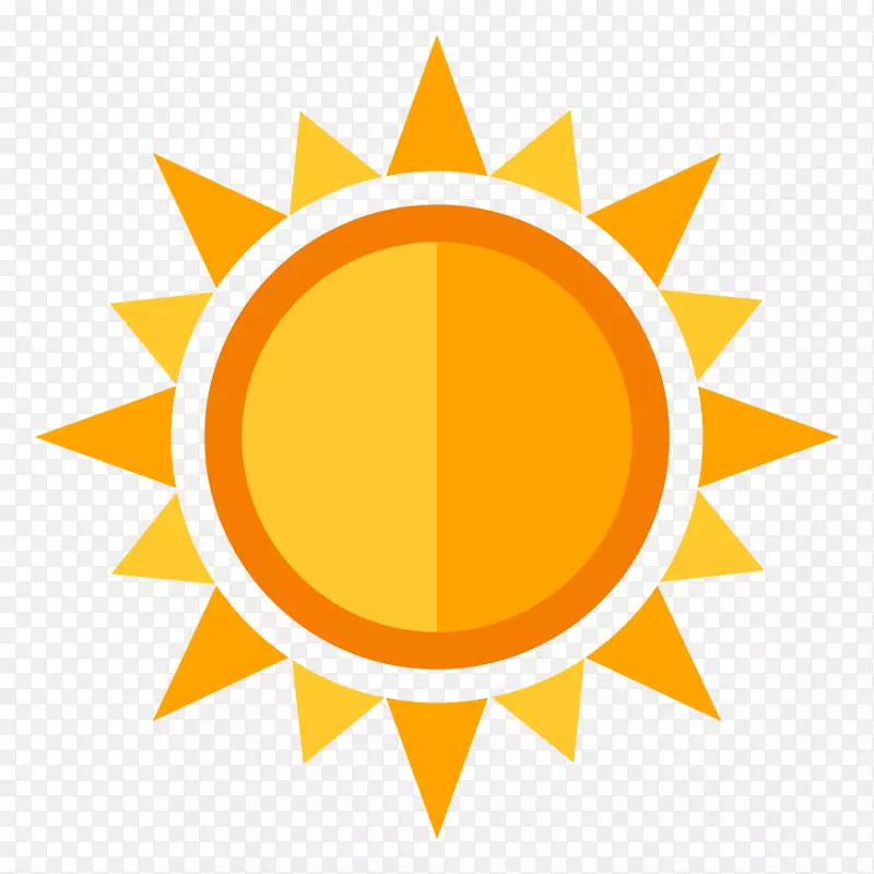 电脑图标-免费橙色太阳