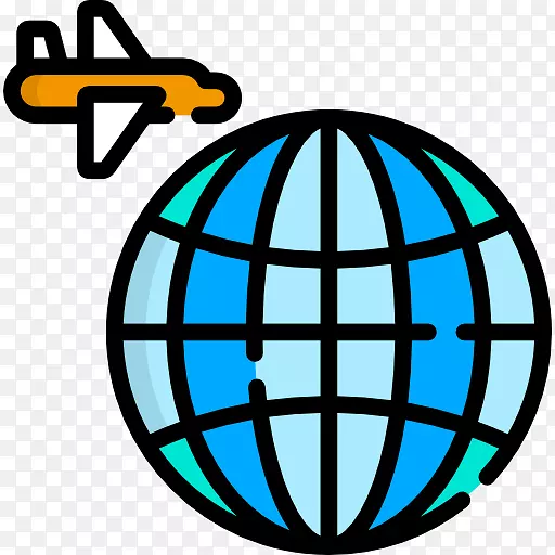 物流计算机图标运输行业服务-空运