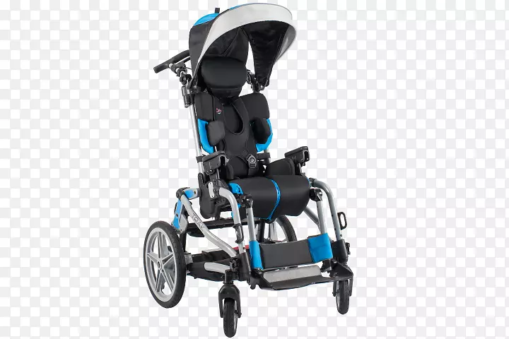 轮椅残疾婴儿运输特别需要-蓝色婴儿车