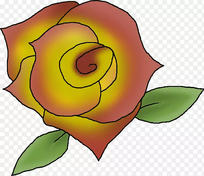 花园玫瑰花卉设计切花剪贴画设计