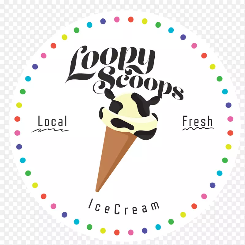 品牌线标志剪辑艺术-独家冰淇淋