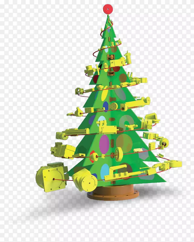 圣诞树，圣诞装饰，云杉，冷杉，2d
