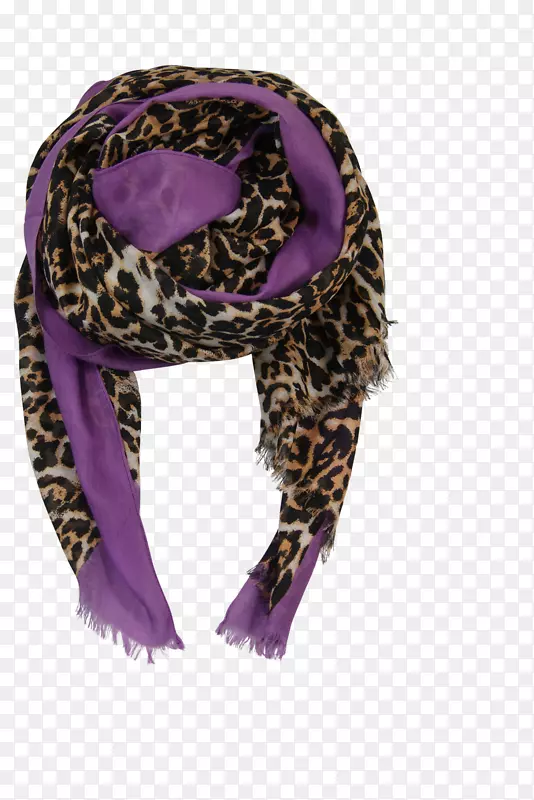 卡丽娜·拉文(女装)头巾服装配件紫色-黑色围巾
