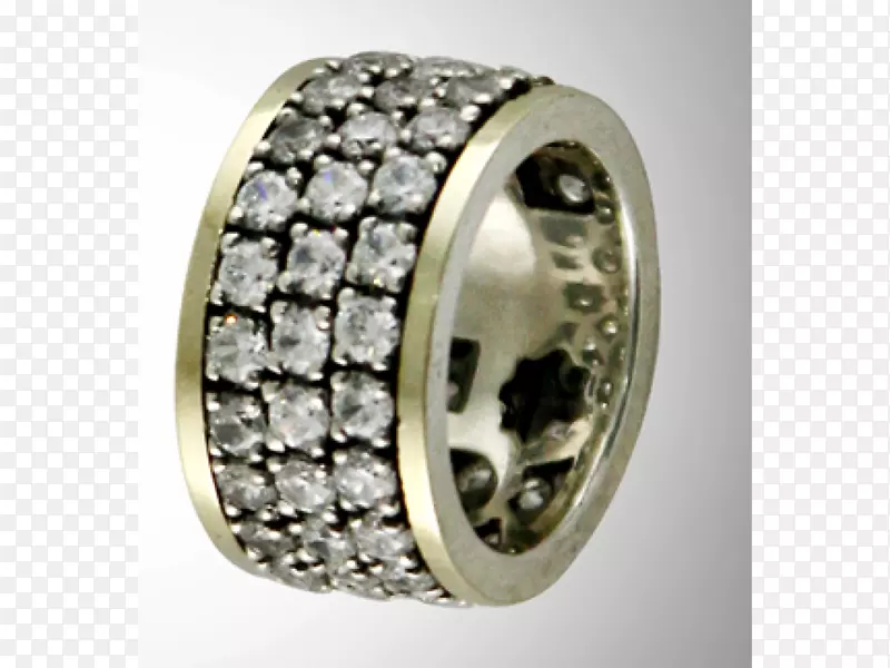 银结婚戒指珠宝钻石银