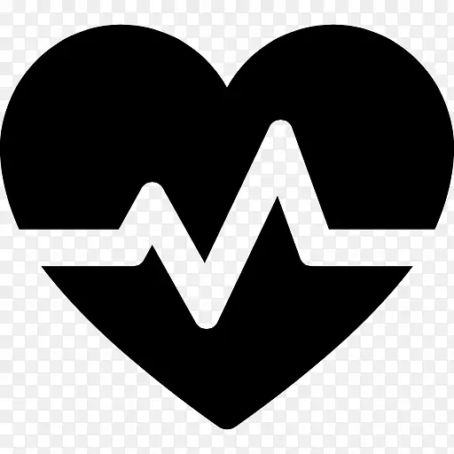 心率心电图脉冲计算机图标心脏