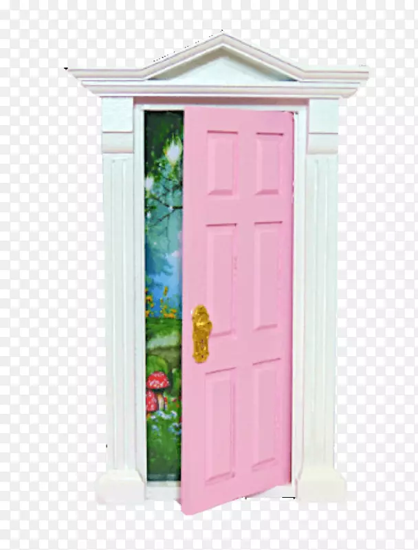 打开仙女之门窗户外屋-粉红仙女