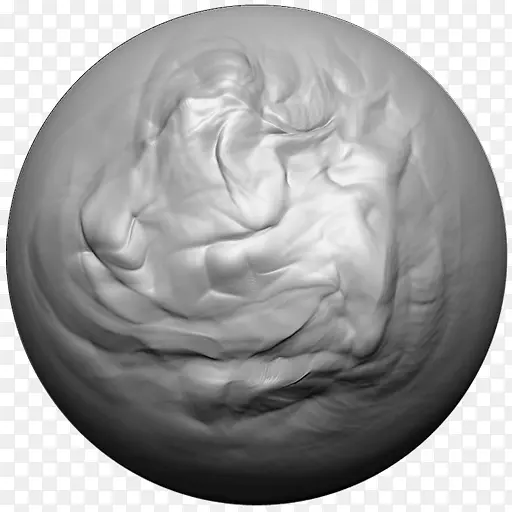 ZBrush白色黑色灰色球体-粘土模型