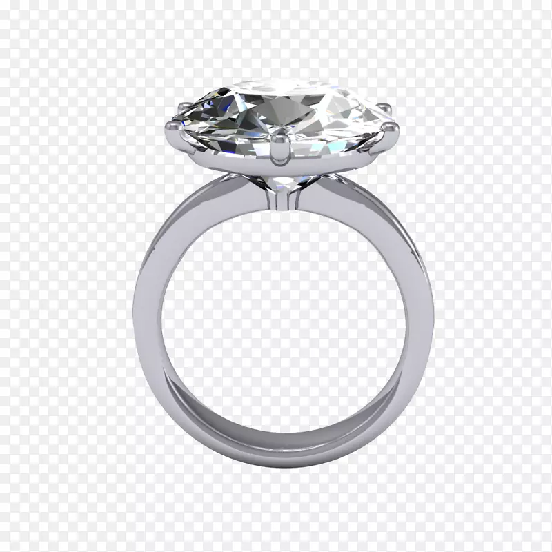 公主剪裁婚戒钻石切割珠宝戒指