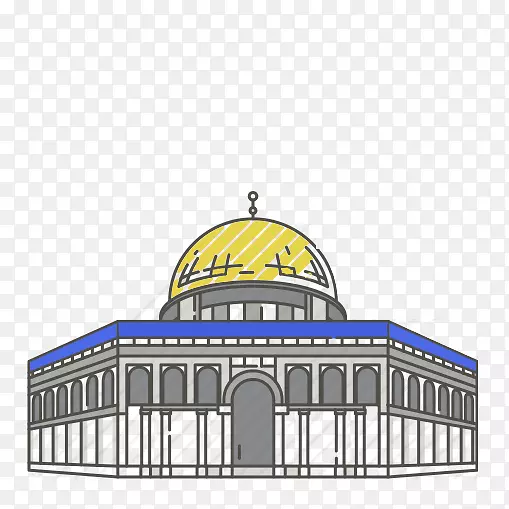 阿克萨清真寺苏丹艾哈迈德清真寺电脑图标-圣城