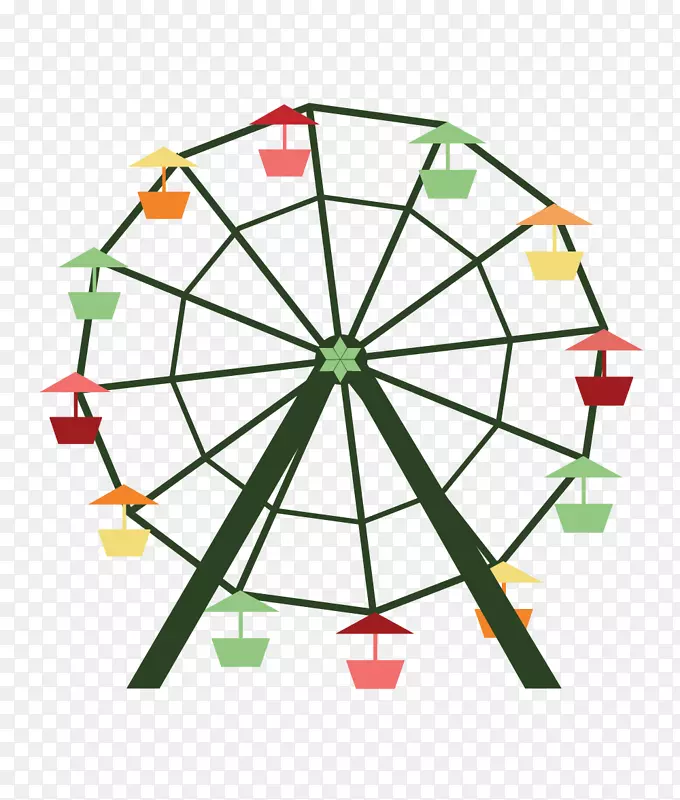 摩天轮Damsg rd景点剪贴画-摩天轮日