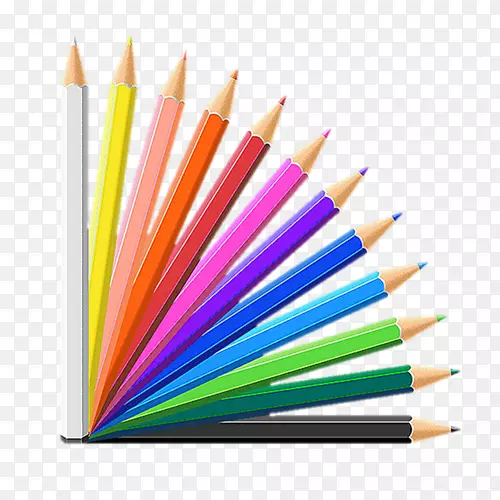儿童学院彩色铅笔涂料-铅笔