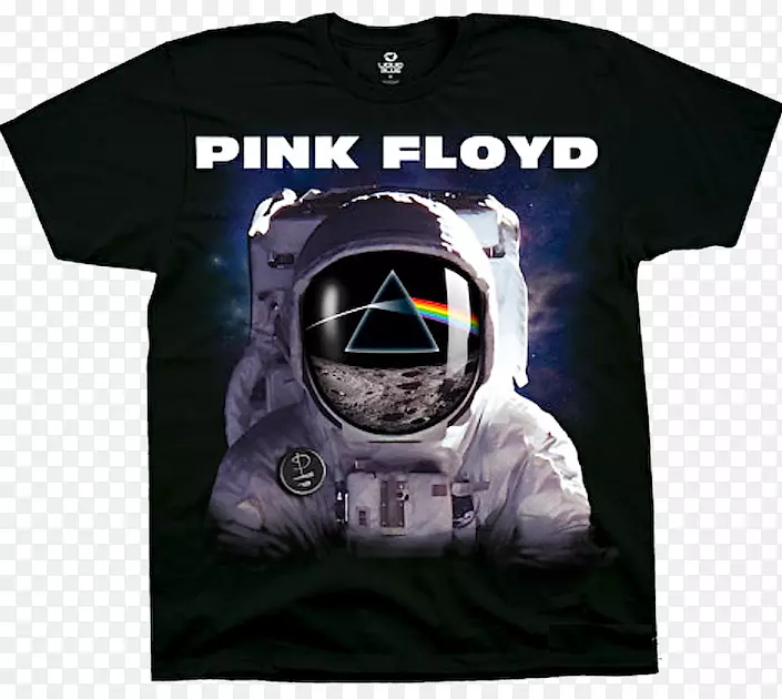 t恤回响：最好的粉红弗洛伊德，月亮的黑暗面，宇航员t恤。