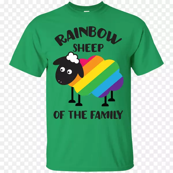 t恤帽衫羊上衣-LGBT彩虹