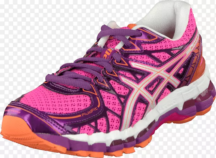 运动鞋徒步旅行靴-紫色和粉红色