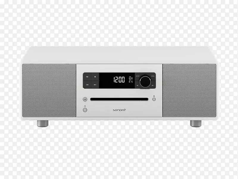 Sonoro设计带有蓝牙/cd/usb/fm/dab+Sonoro立体音响系统的立体声-2立体声-2立体声调频广播，Sonoro cd2收音机带有蓝牙-hifi。