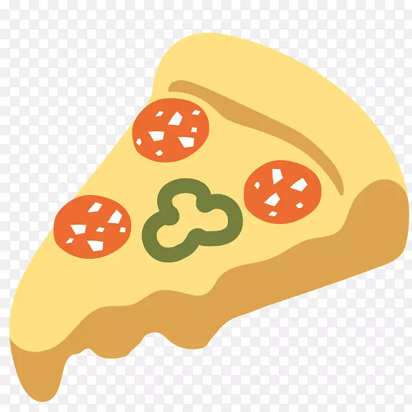 夏威夷比萨饼表情符号食物比萨饼