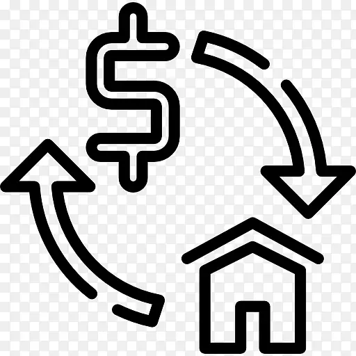 房地产抵押贷款代理房屋-贷款图标