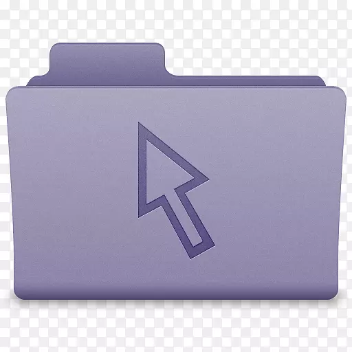 计算机鼠标指针，光标，计算机图标，点和点击-紫色图标。