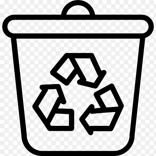 回收符号废塑料图纸.不可回收图标
